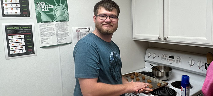 Picture of student in Transition Campus Kitchen