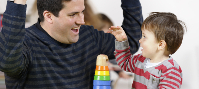 Picture of Father and Son representing Early Childhood