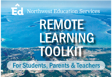 Traverse Bay Area Intermediate School District Remote Learning Toolkit point of access. Click here.